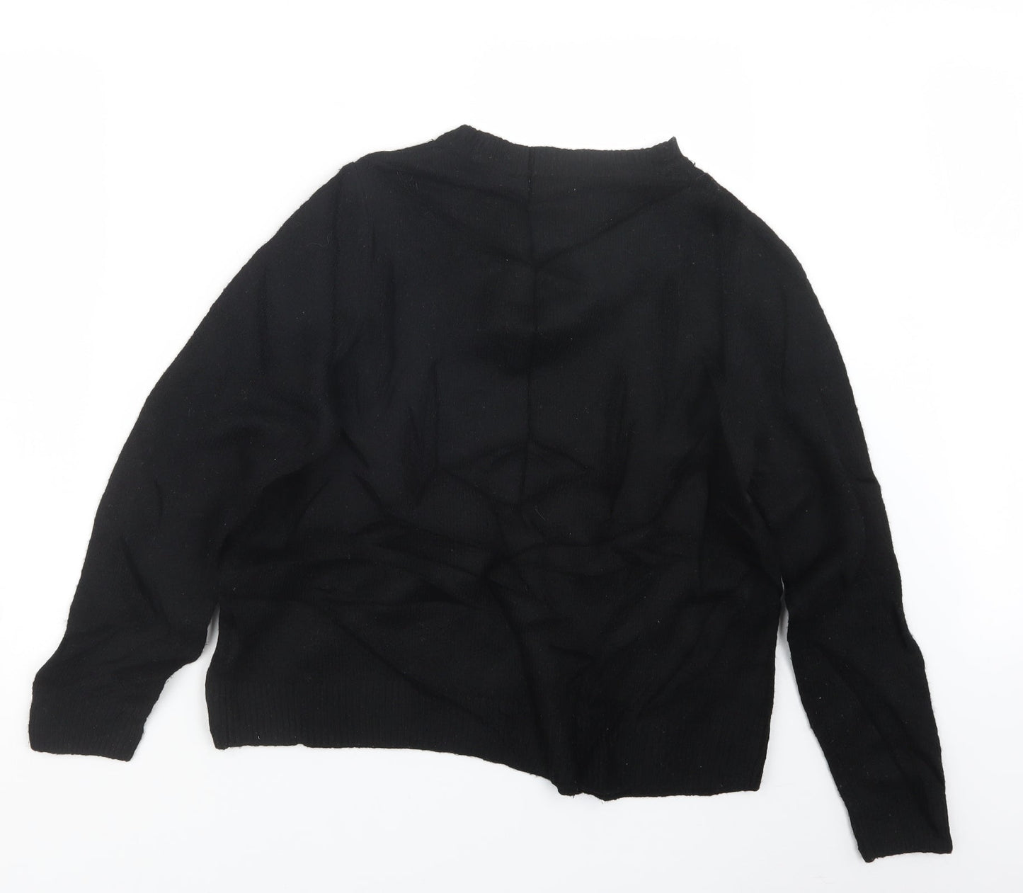 H&M Womens Black  Knit Pullover Jumper Size M