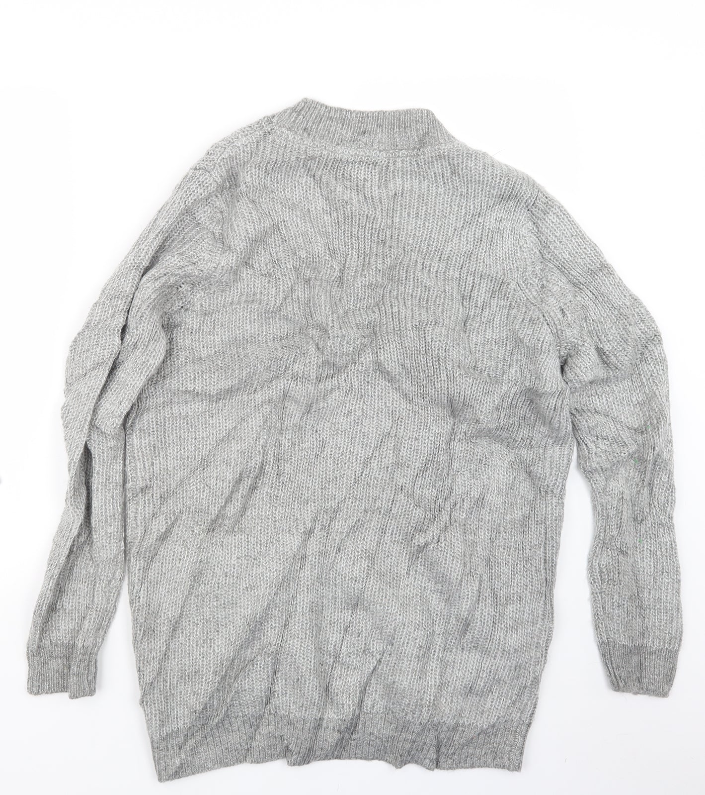 Papaya Womens Grey  Knit Cardigan Jumper Size L