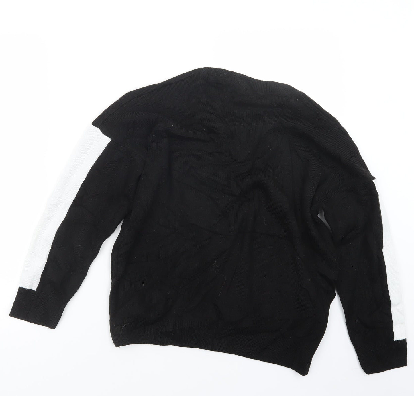 PRETTYLITTLETHING Womens Black  Knit Pullover Jumper Size M