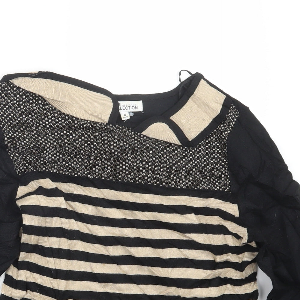 Debenhams Womens Black   Pullover Jumper Size 8