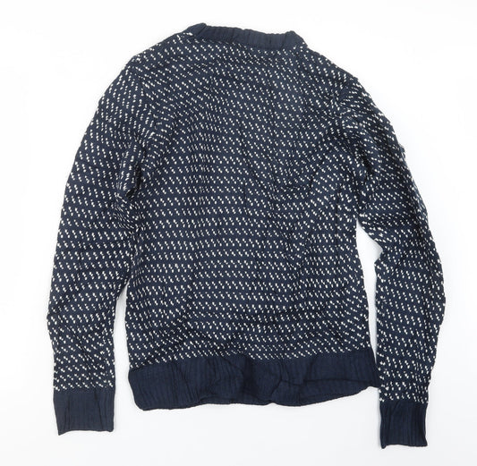 Another Influence Mens Blue  Knit Pullover Jumper Size M