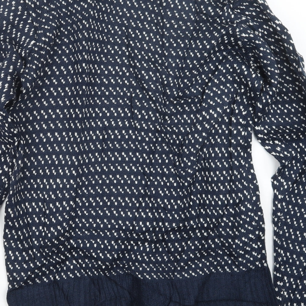 Another Influence Mens Blue  Knit Pullover Jumper Size M