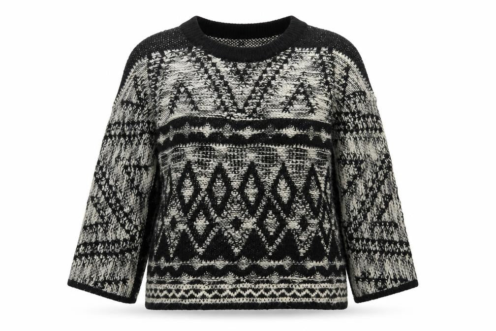 NEXT Womens Black Argyle/Diamond  Pullover Jumper Size XS