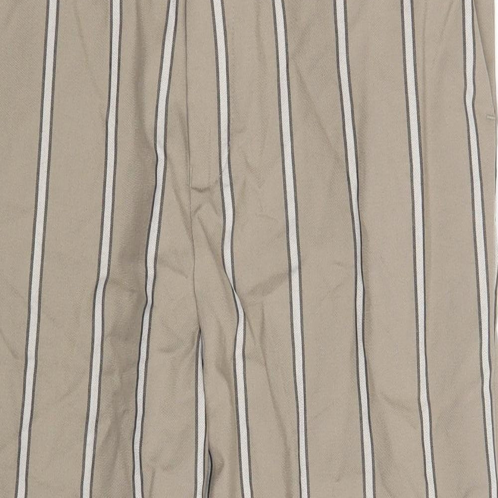 ASOS Womens Beige Striped  Chino Trousers Size 30 in L30 in
