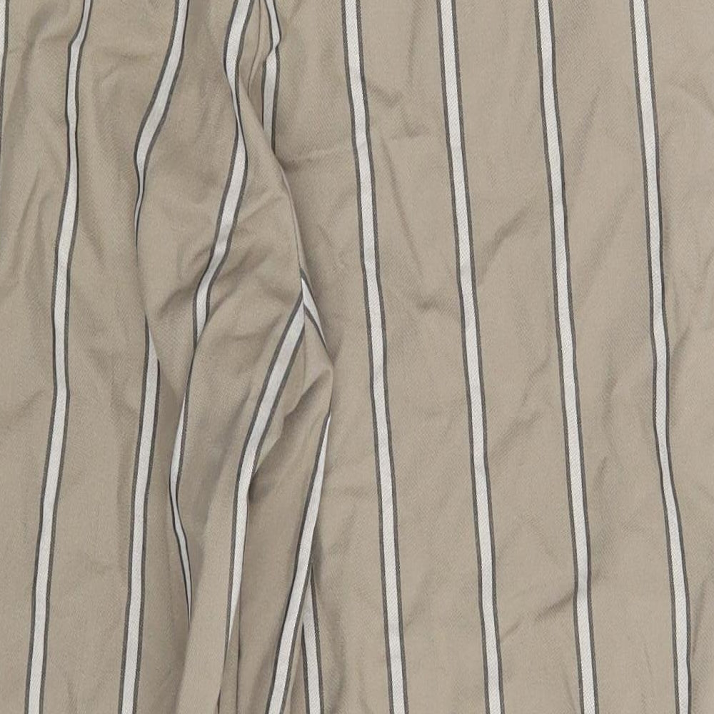 ASOS Womens Beige Striped  Chino Trousers Size 30 in L30 in