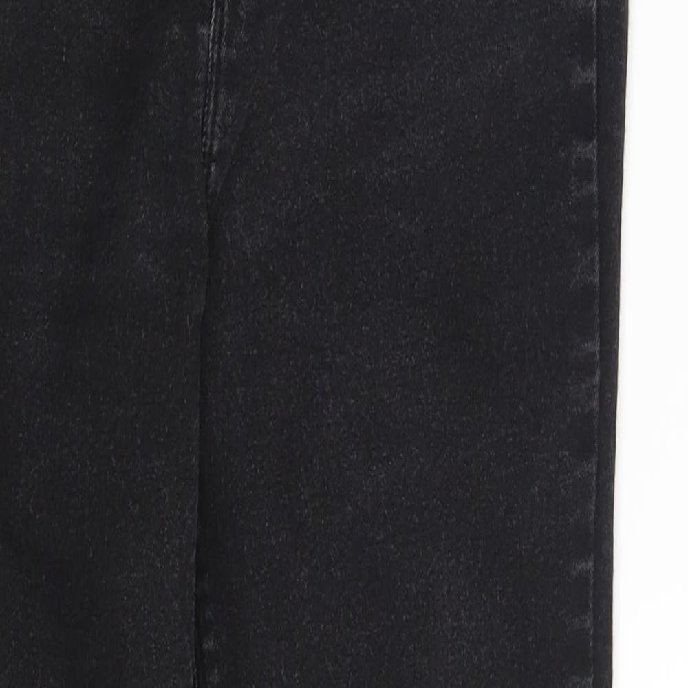 Dorothy Perkins Womens Black  Denim Jegging Leggings Size 10 L25 in