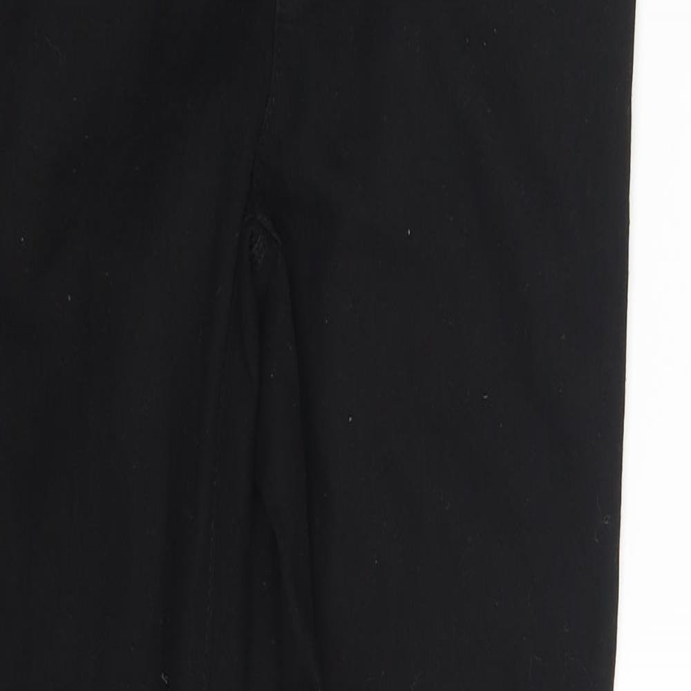 Denim & Co. Womens Black  Denim Jegging Leggings Size 10 L29 in