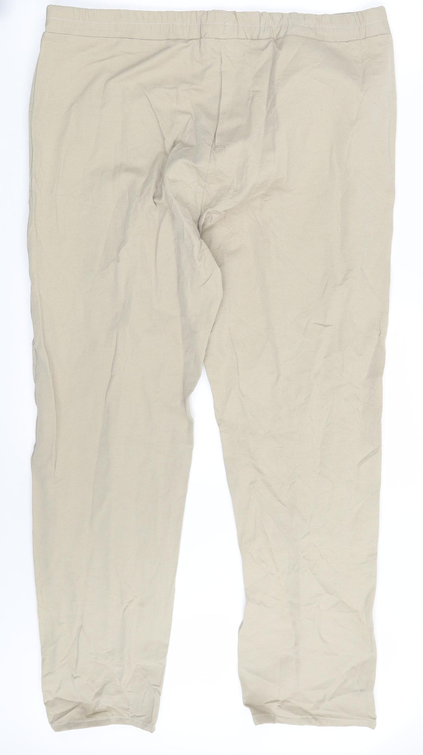 Preworn Womens Beige  Denim Jegging Leggings One Size L28 in
