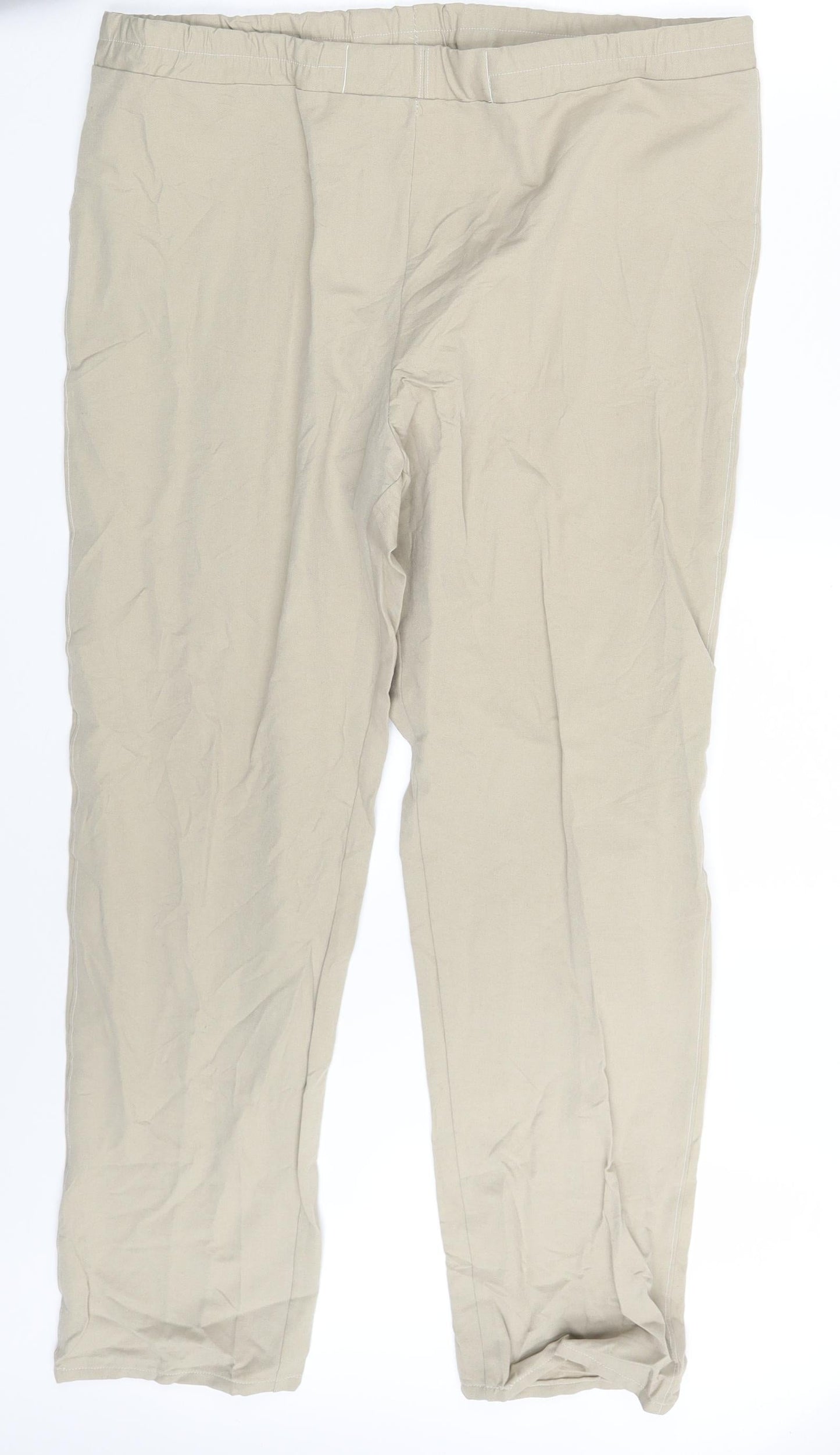Preworn Womens Beige  Denim Jegging Leggings One Size L28 in