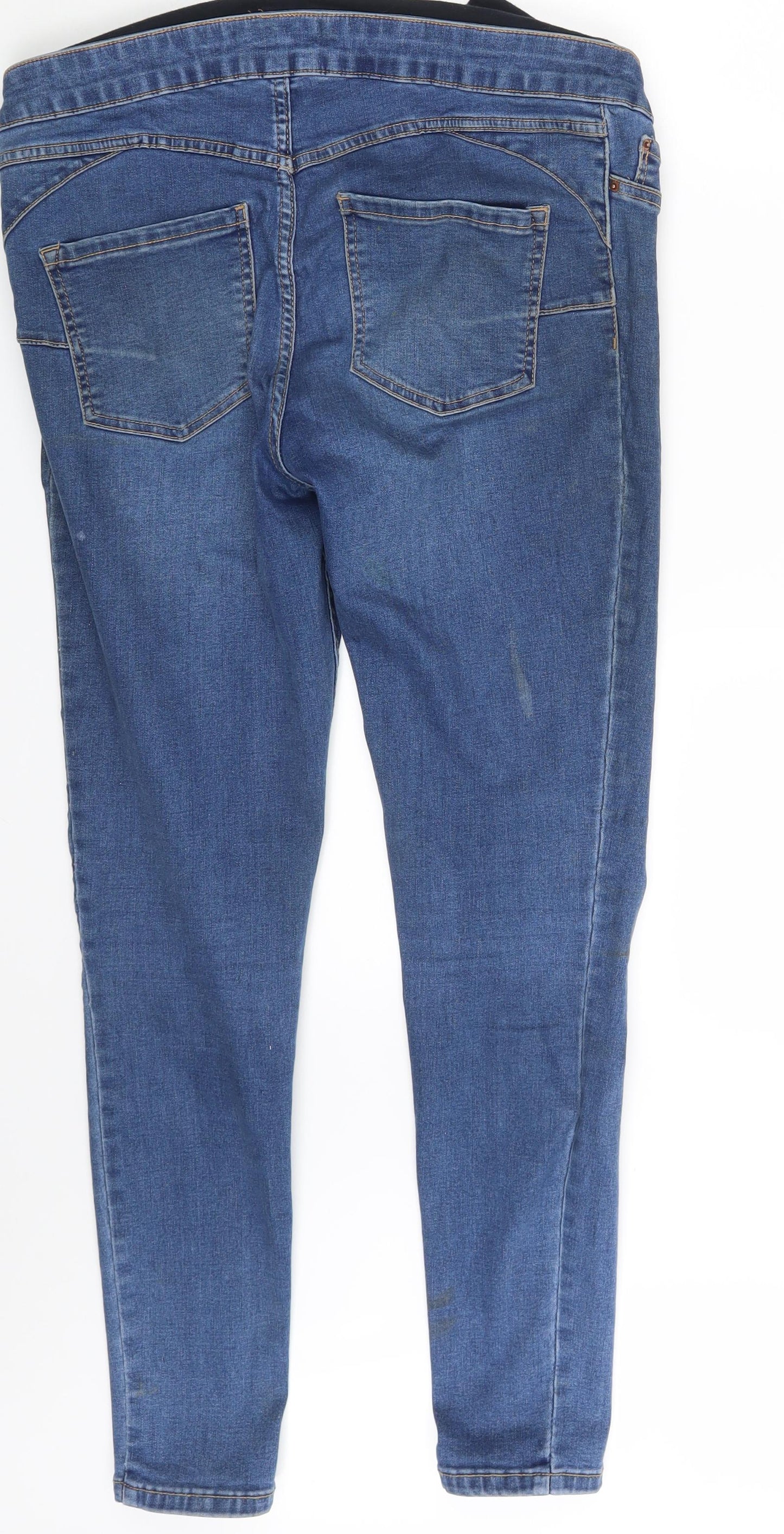 New Look Womens Blue  Denim Jegging Leggings Size 12 L28 in