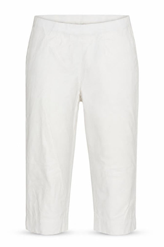 Preworn Womens White  Denim Chino Shorts Size 28 in