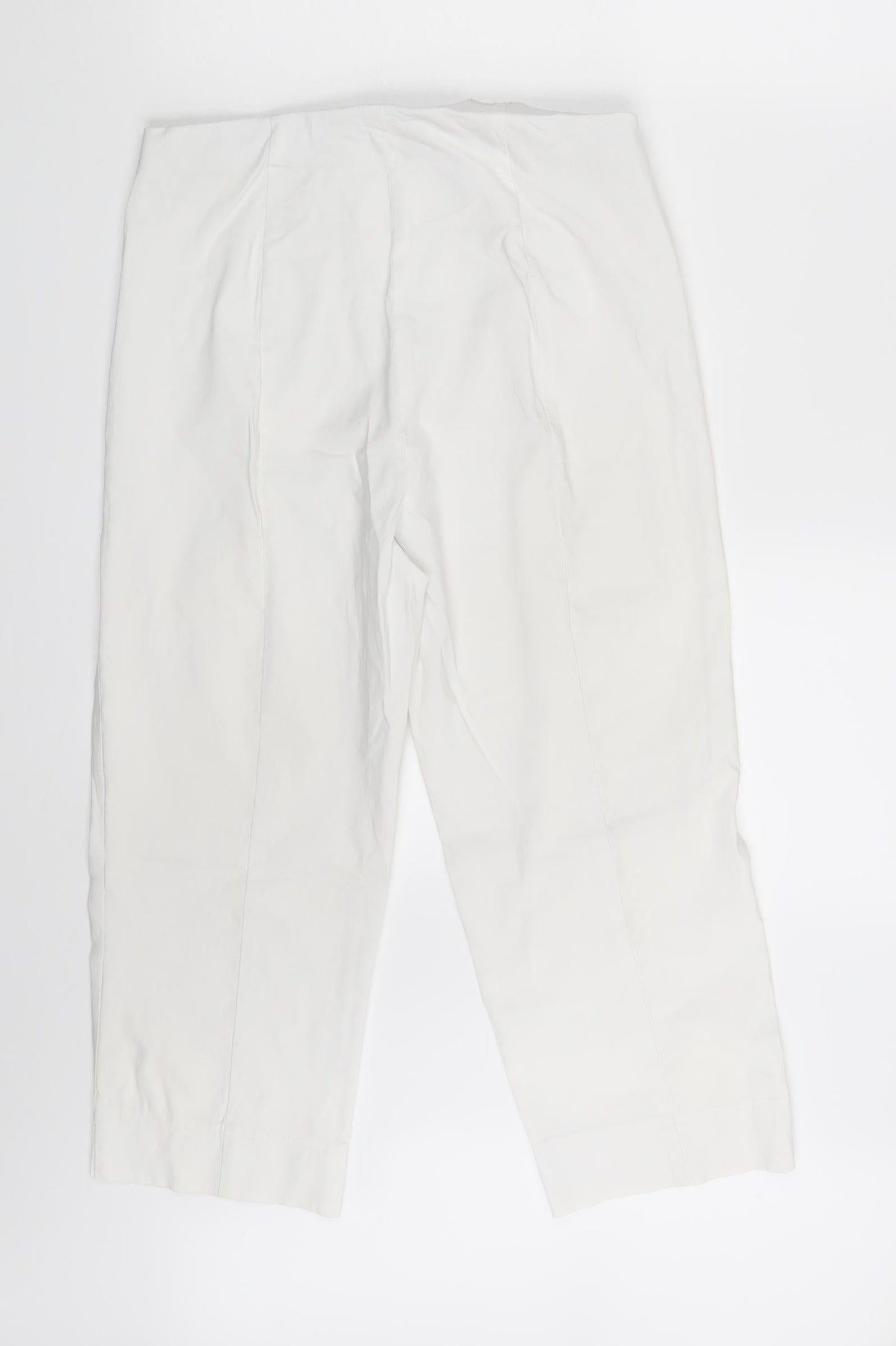 Preworn Womens White  Denim Chino Shorts Size 28 in