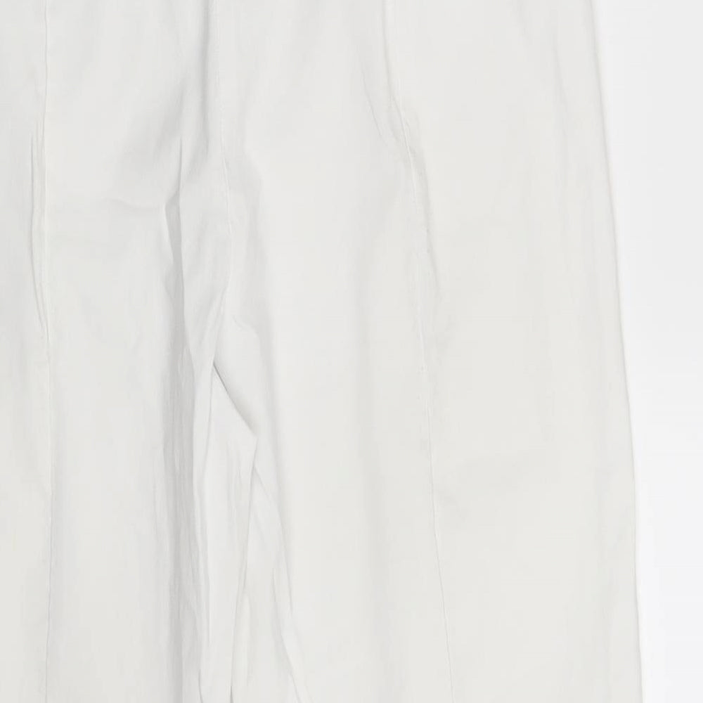 Preworn Womens White  Denim Chino Shorts Size 28 in