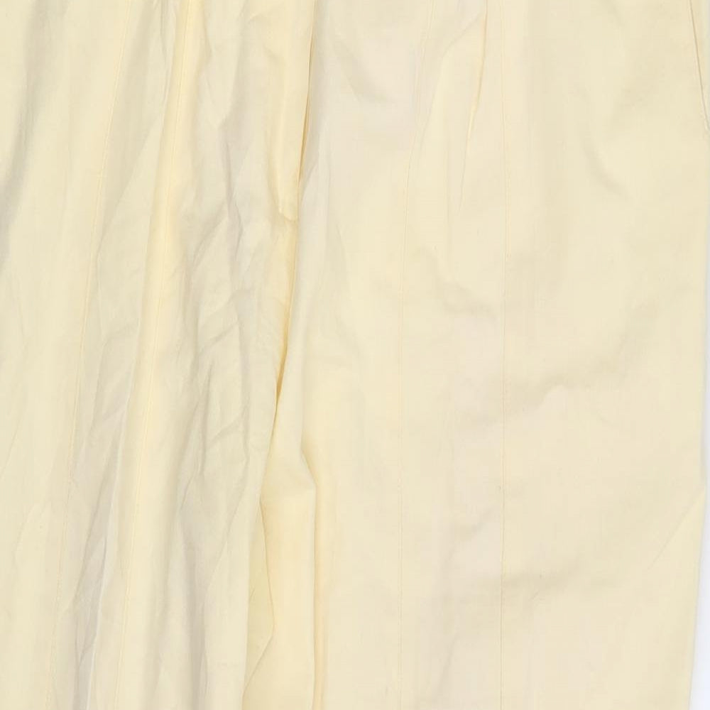 Preworn Womens Ivory   Dress Pants Trousers Size 14 L27 in