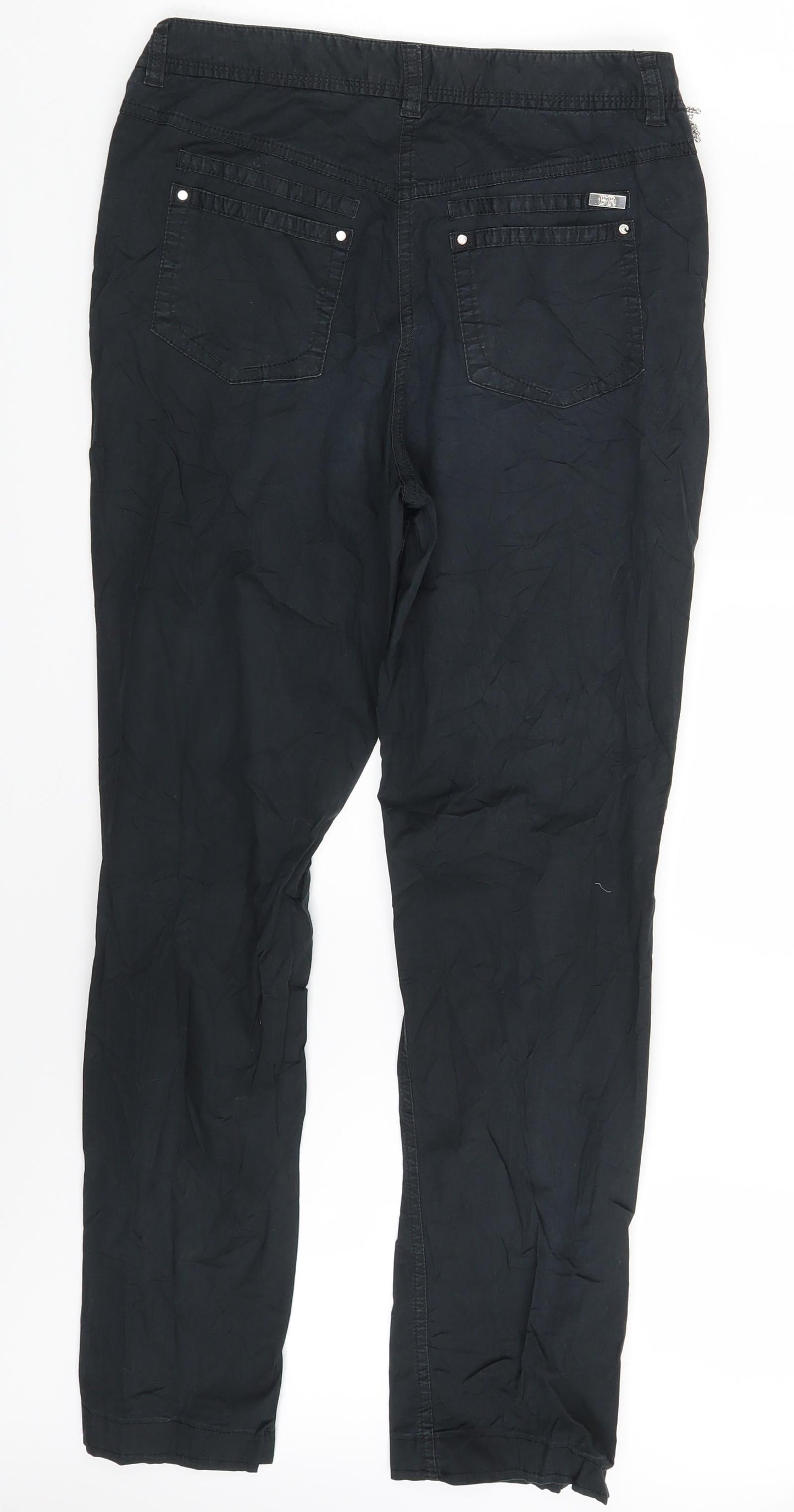 Punt Roma Womens Black   Trousers  Size 10 L29 in
