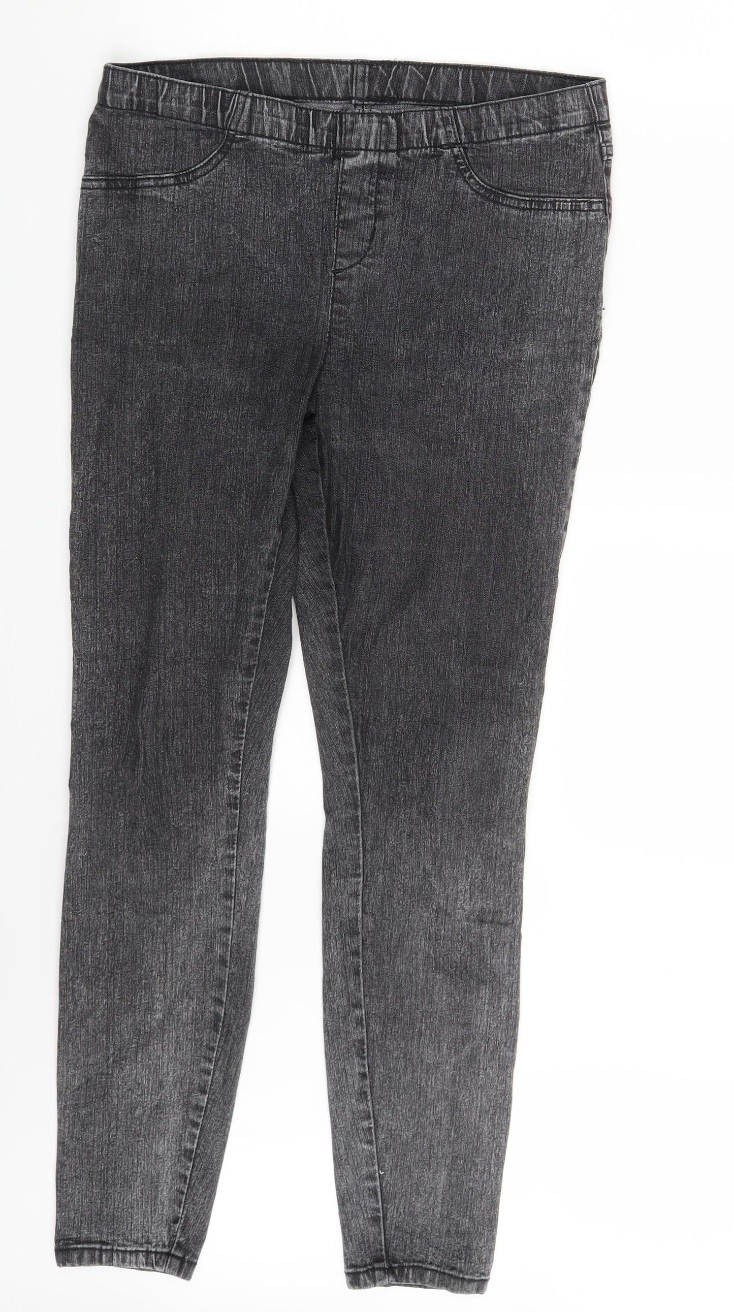 Preworn Womens Grey  Denim Jegging Leggings One Size L28 in