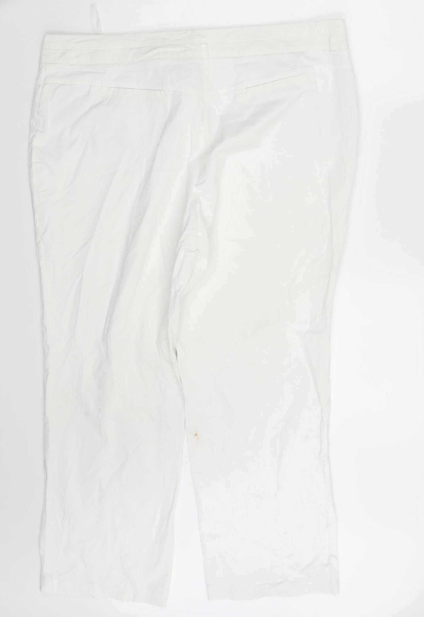 Gelco Womens White   Chino Trousers Size 40 in L28 in