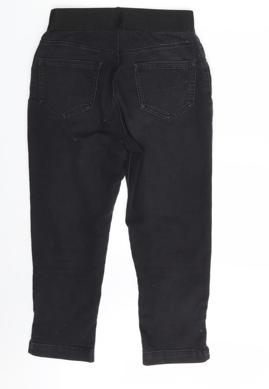 George Womens Black  Denim Jegging Leggings One Size L21 in