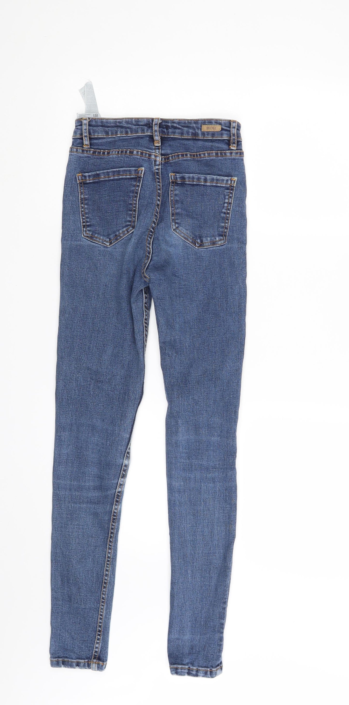 Diverse Womens Blue  Denim Skinny Jeans Size 6 L27.5 in