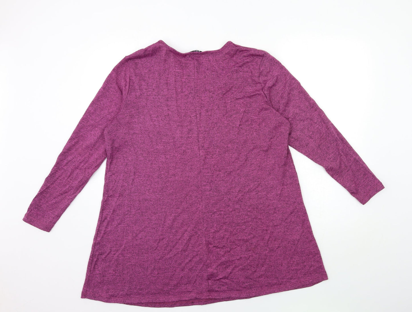 Grace Womens Purple  Knit Pullover Jumper Size 16