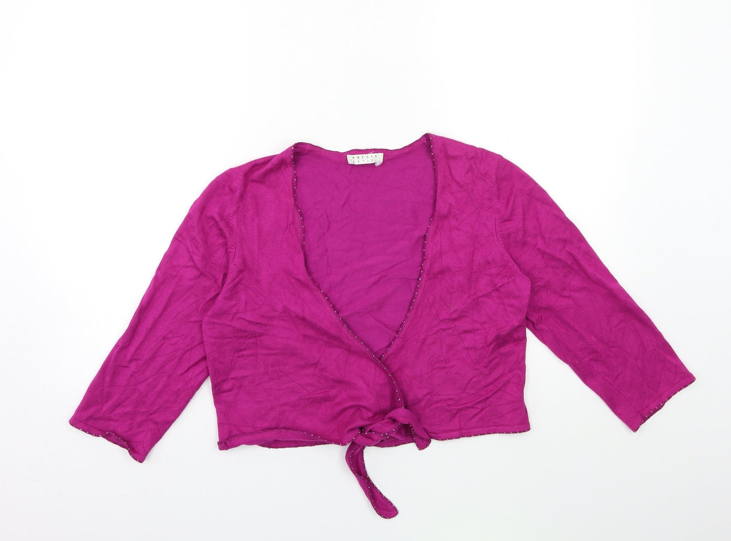 Precis Womens Pink  Knit Cardigan Jumper Size M