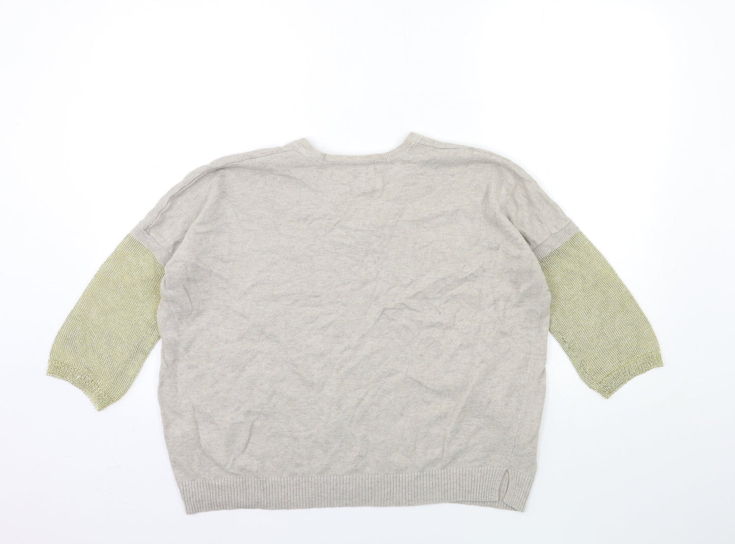 Saint Tropez Clothing Womens Grey  Knit Pullover Jumper Size S