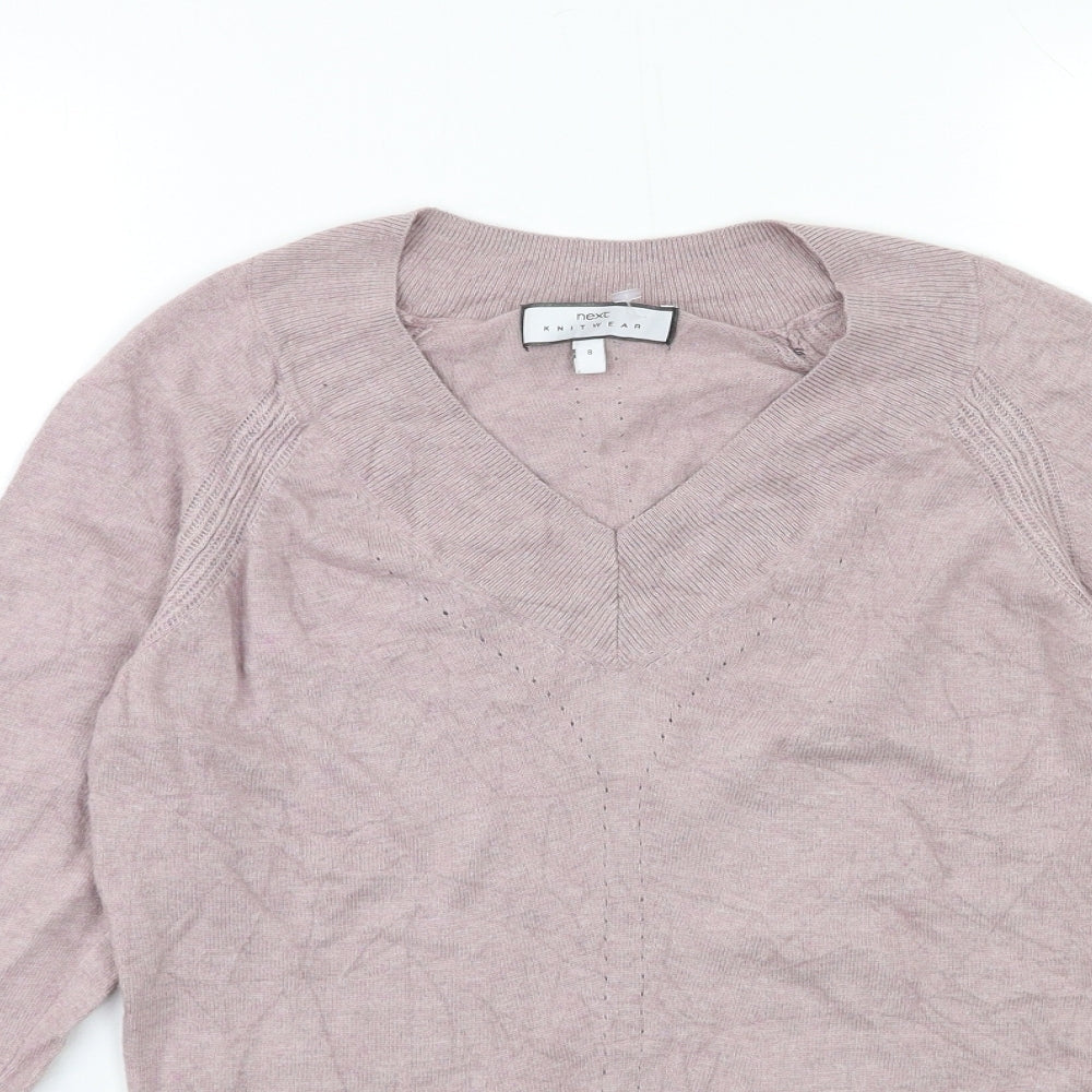 NEXT Womens Pink  Knit Pullover Jumper Size 8