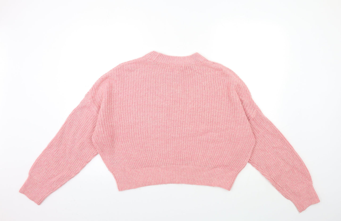 Topshop Womens Pink  Knit Pullover Jumper Size S