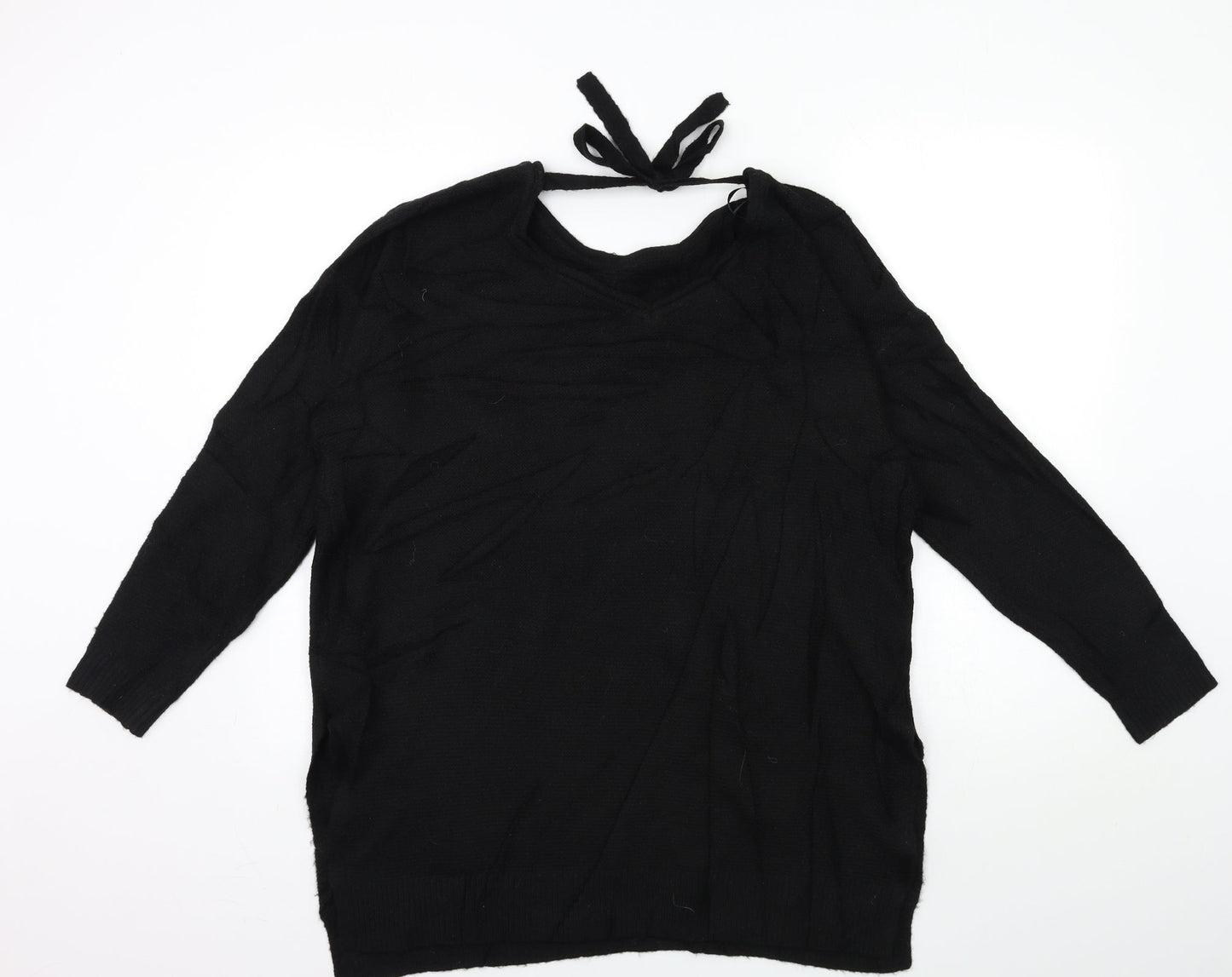 Marks and Spencer Womens Black  Knit Pullover Jumper Size M