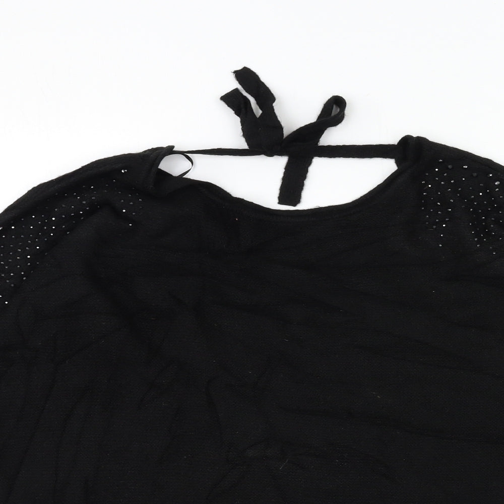Marks and Spencer Womens Black  Knit Pullover Jumper Size M