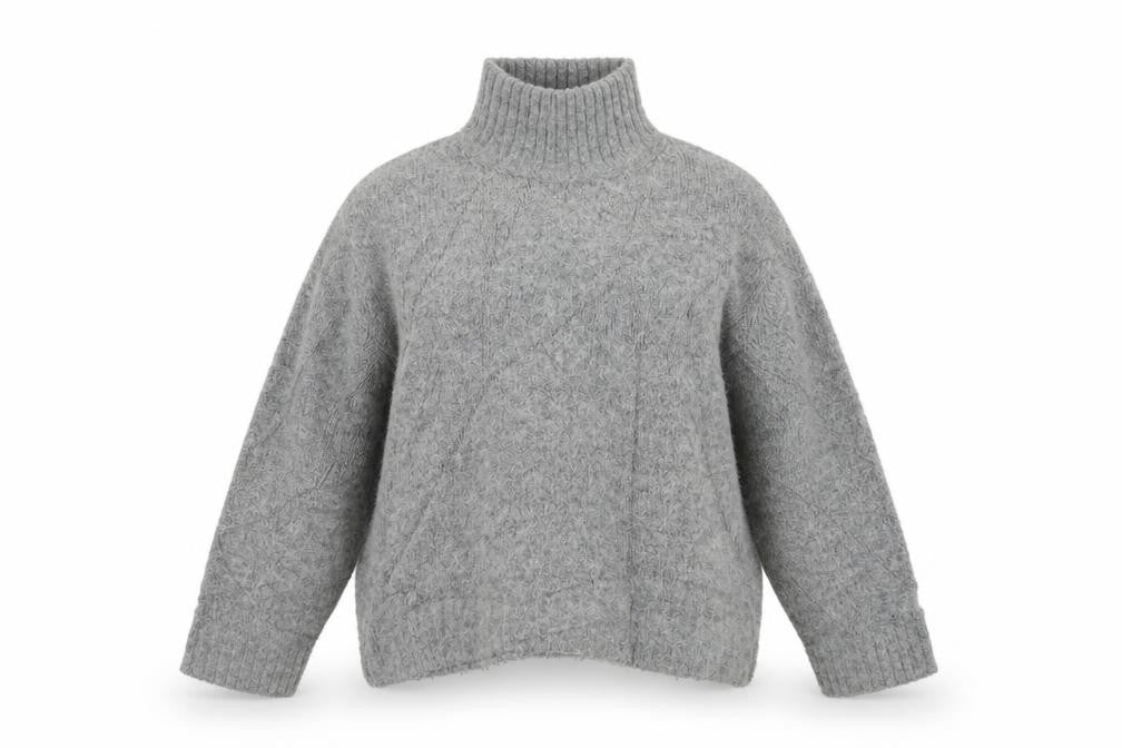 H&M Womens Grey  Knit Pullover Jumper Size S