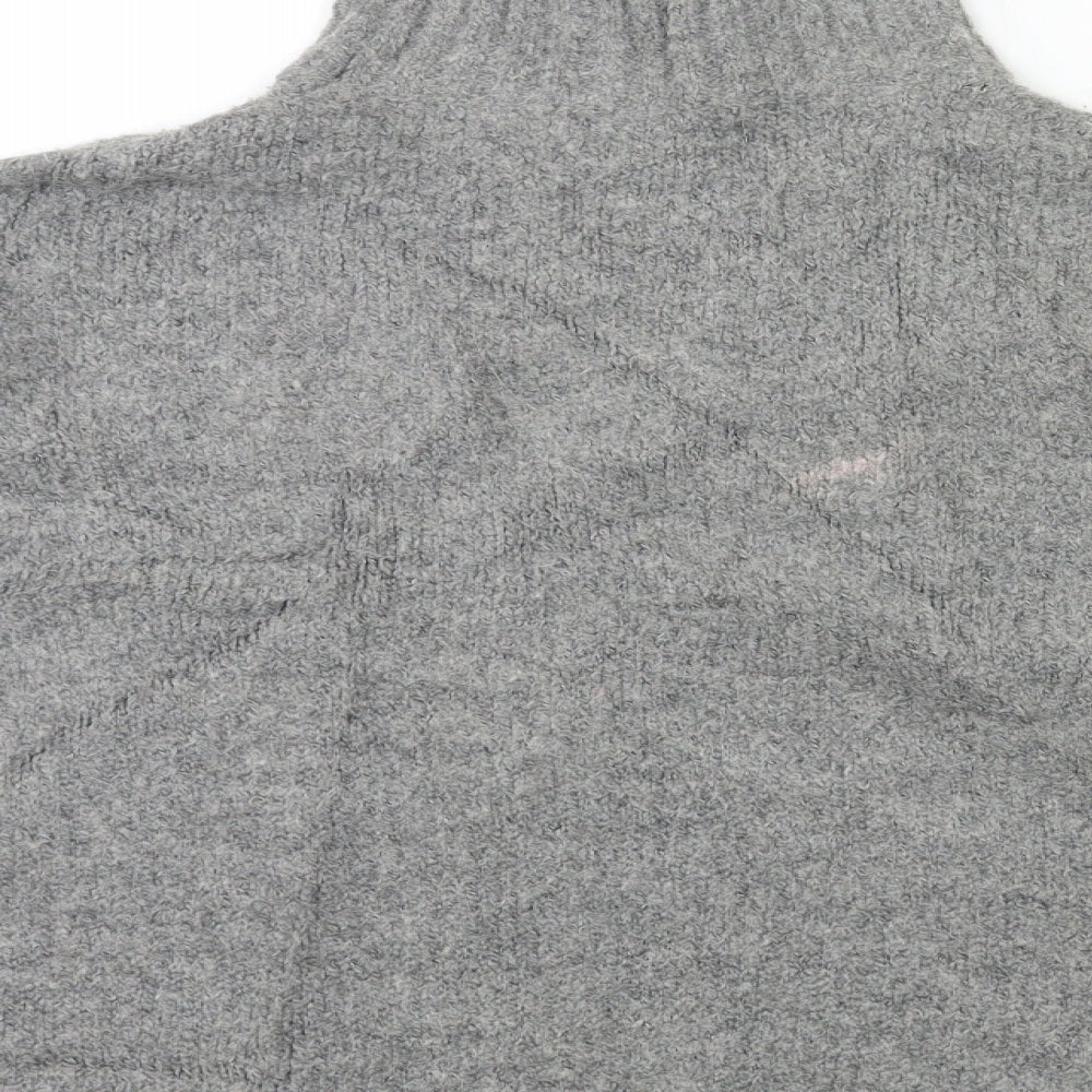 H&M Womens Grey  Knit Pullover Jumper Size S