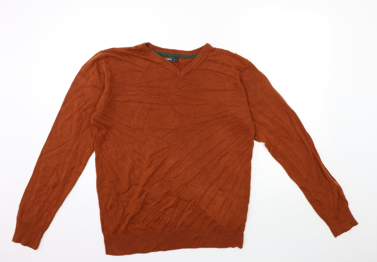 Peacocks Womens Brown  Knit Pullover Jumper Size L
