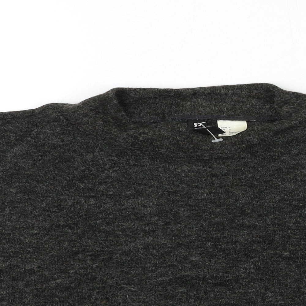 H&M Womens Black  Knit Pullover Jumper Size S