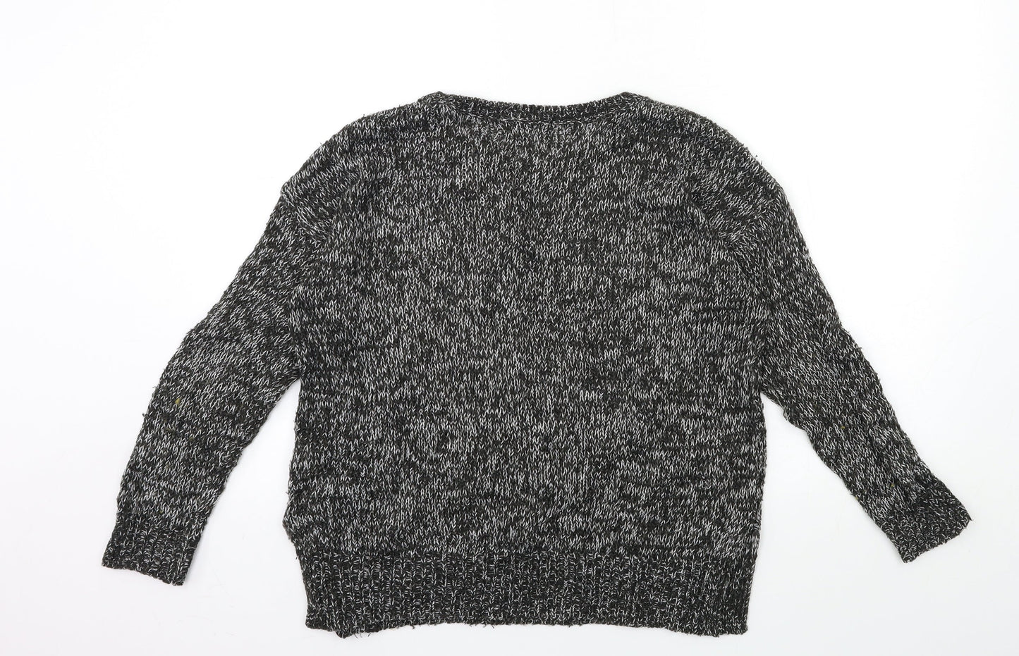New Look Womens Black  Knit Pullover Jumper Size S