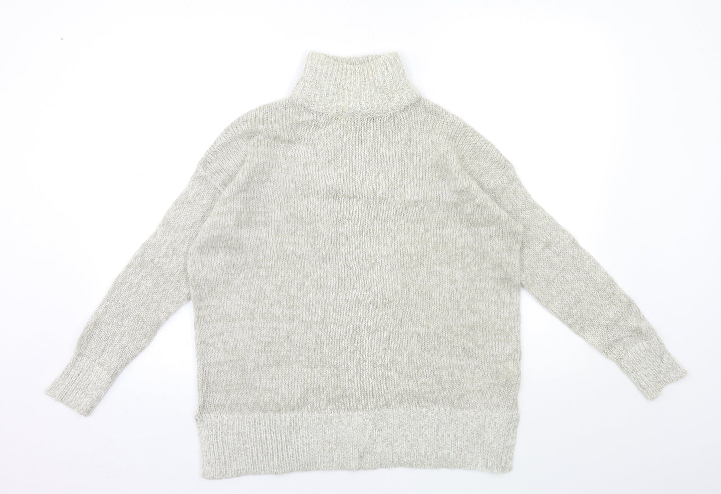 New Look Womens Grey  Knit Pullover Jumper Size S
