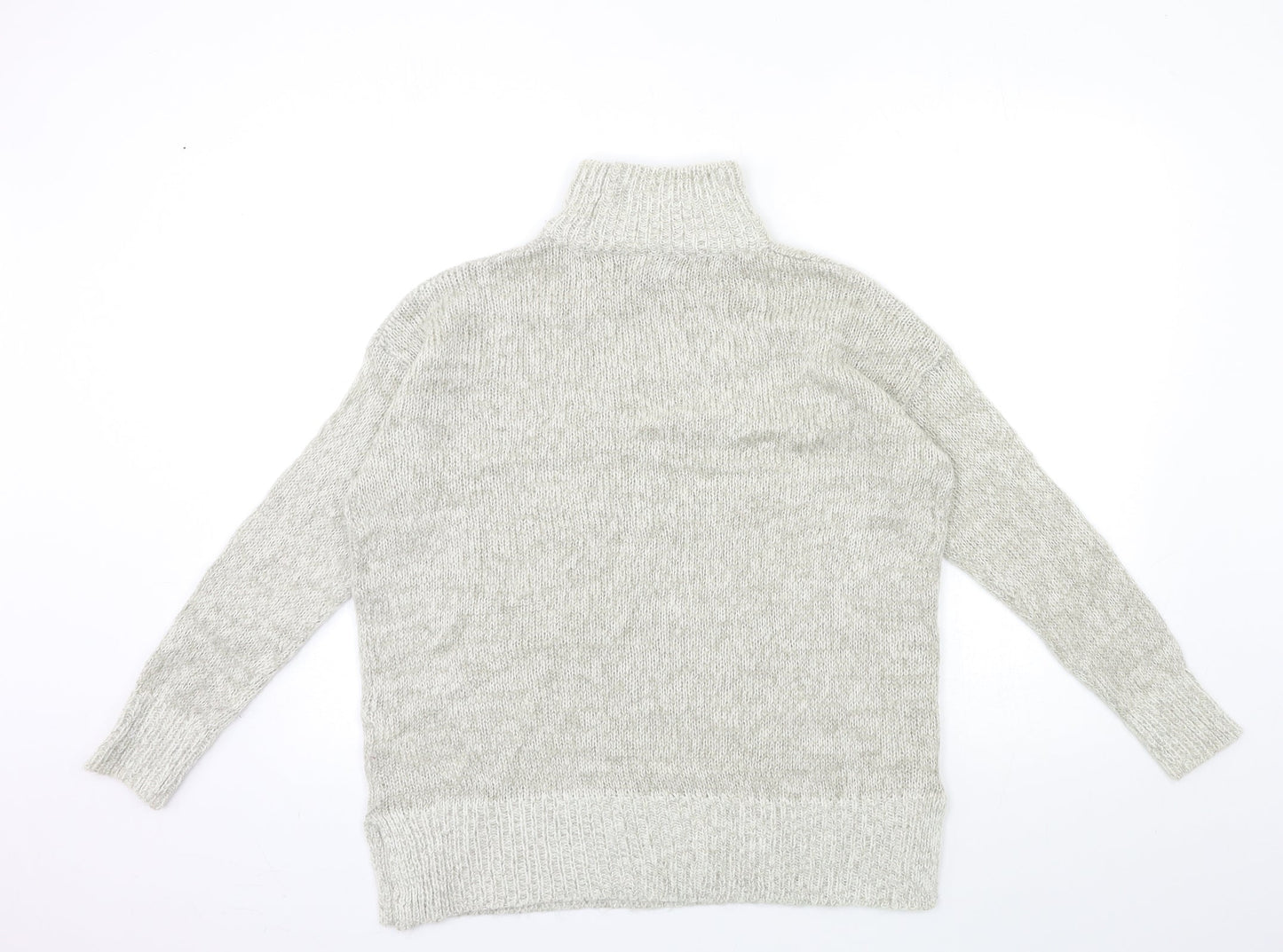 New Look Womens Grey  Knit Pullover Jumper Size S