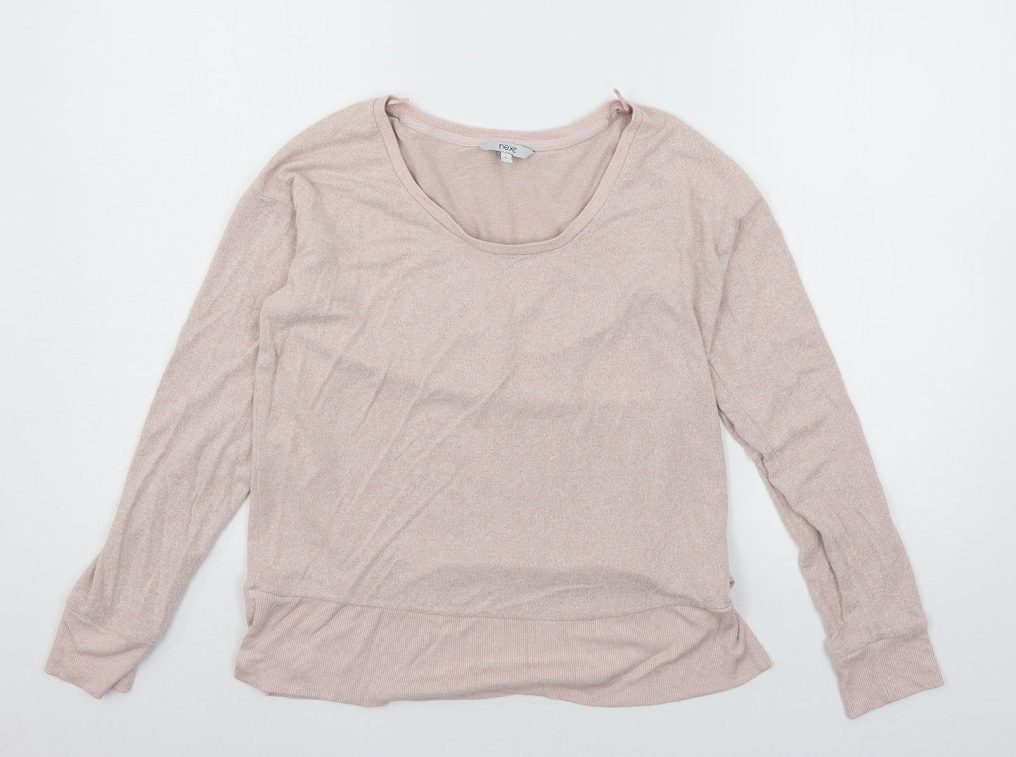NEXT Womens Pink Solid Jersey Top Pyjama Top Size 8