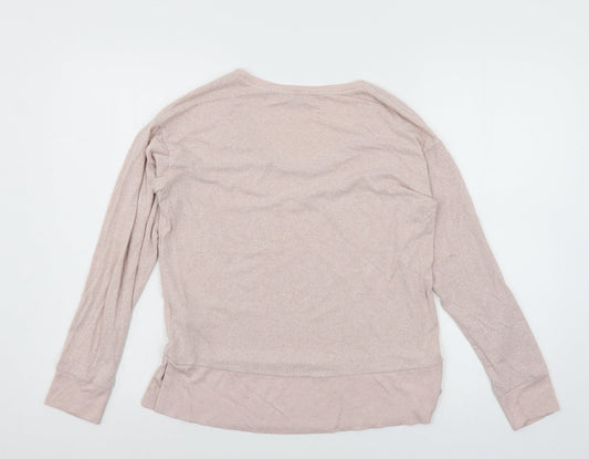 NEXT Womens Pink Solid Jersey Top Pyjama Top Size 8