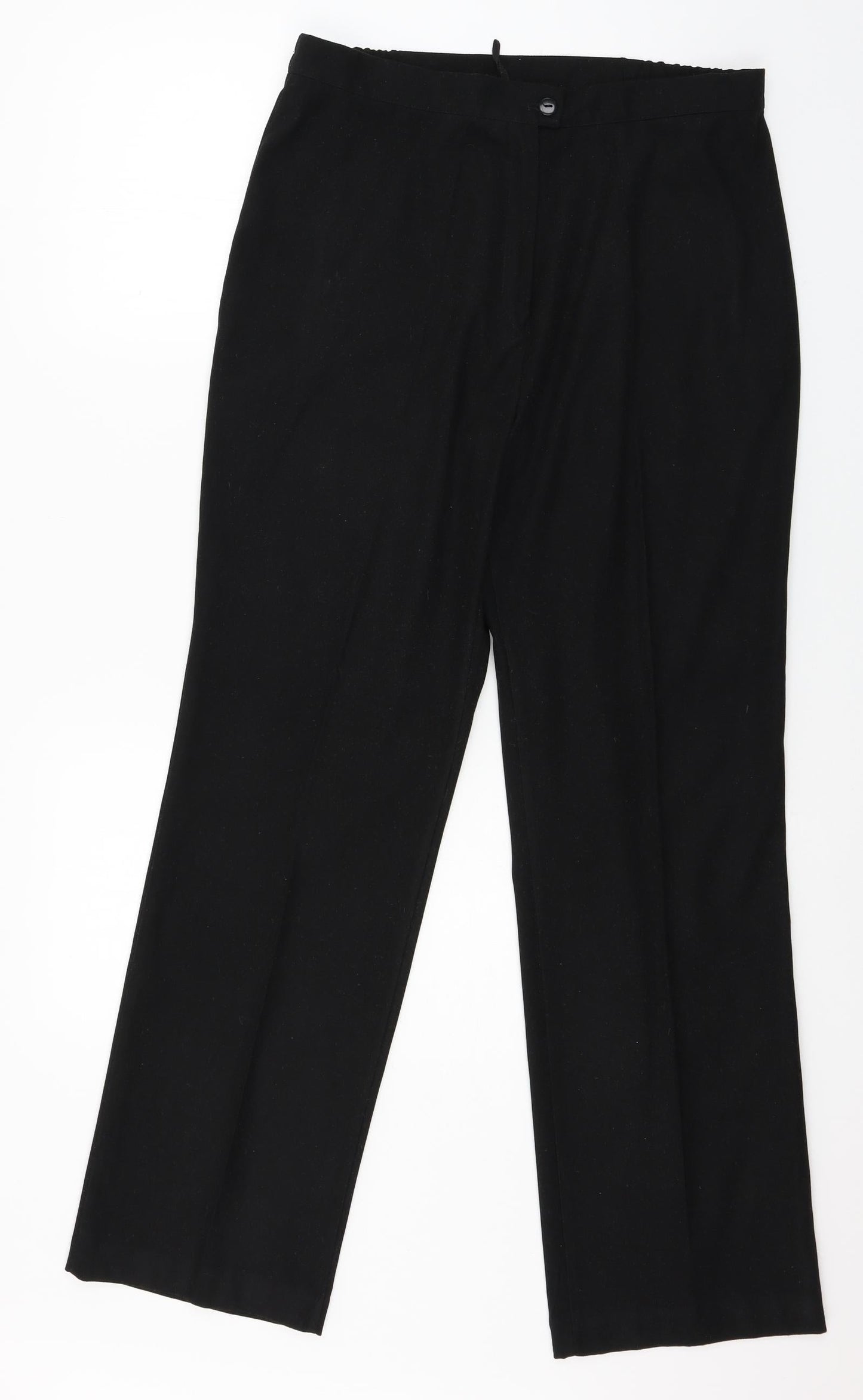 Agenda Womens Black   Trousers  Size 14 L29 in