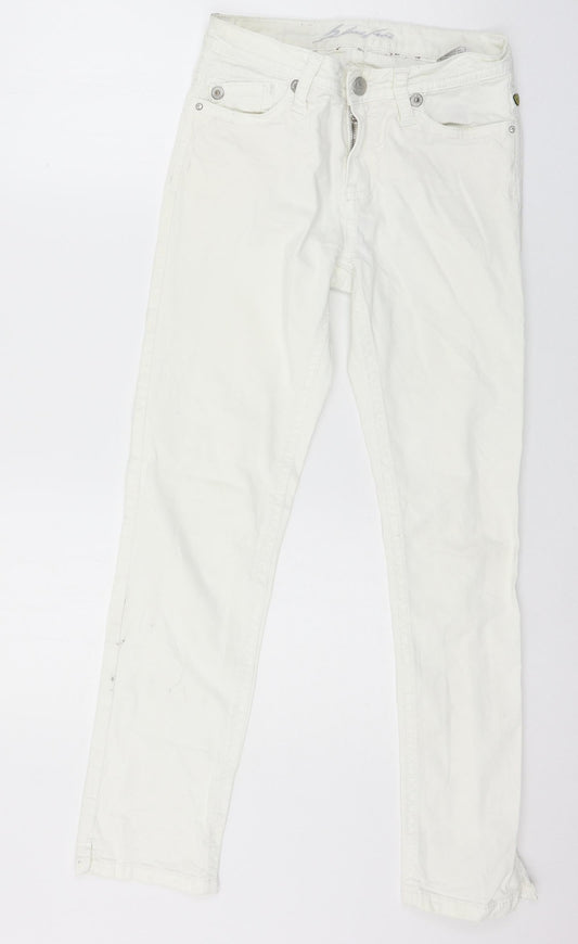 Blue Free Womens White  Denim Skinny Jeans Size 27 in L29 in
