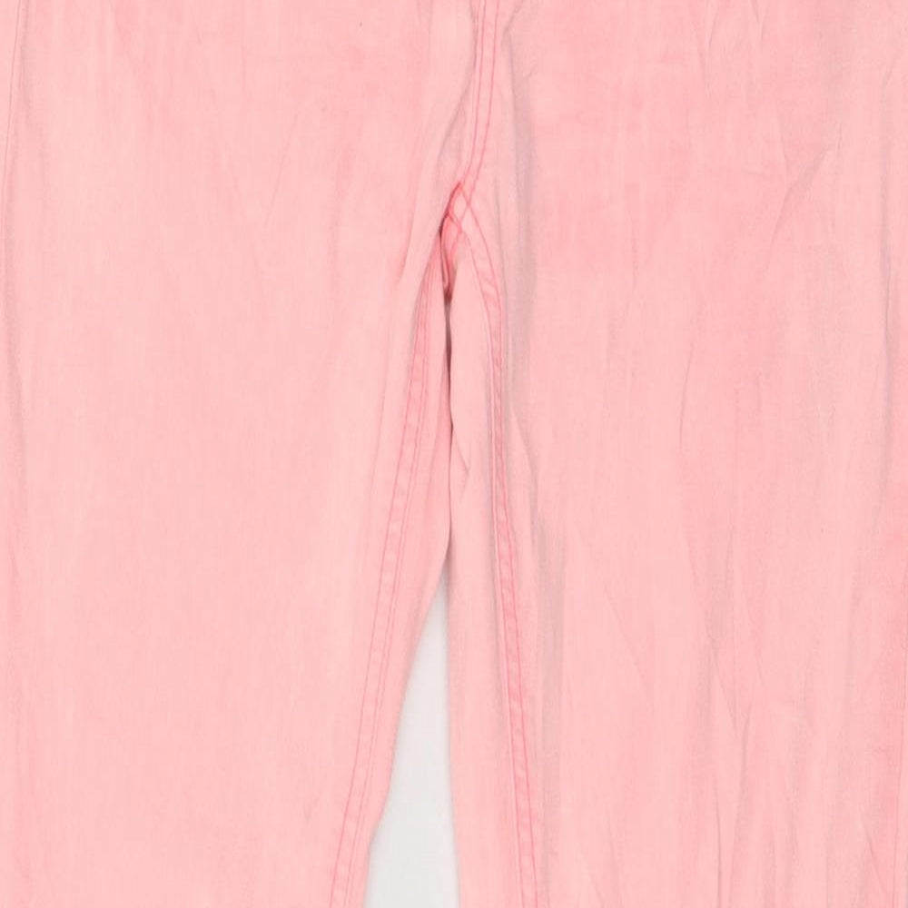 Review Womens Pink  Denim Skinny Jeans Size 28 in L28 in