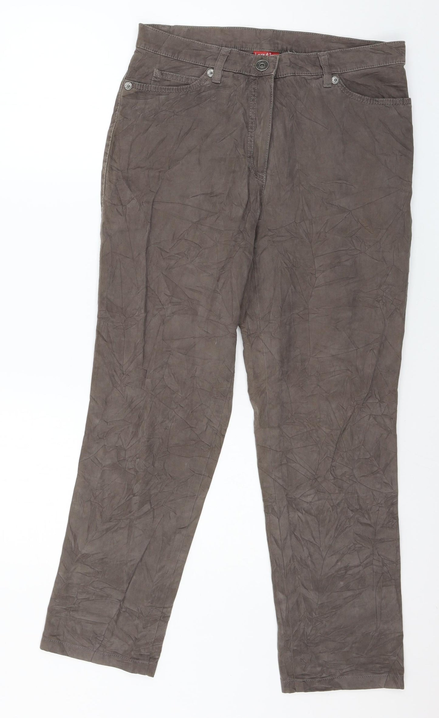 LAURA DI SARPI Womens Grey   Trousers  Size 32 in L28 in