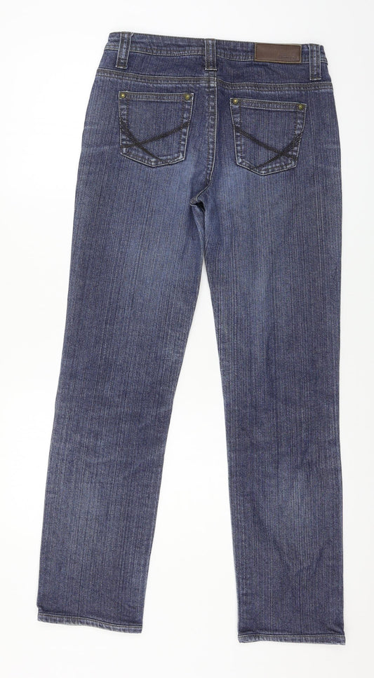 Street One Womens Blue  Denim Straight Jeans Size 30 in L30 in