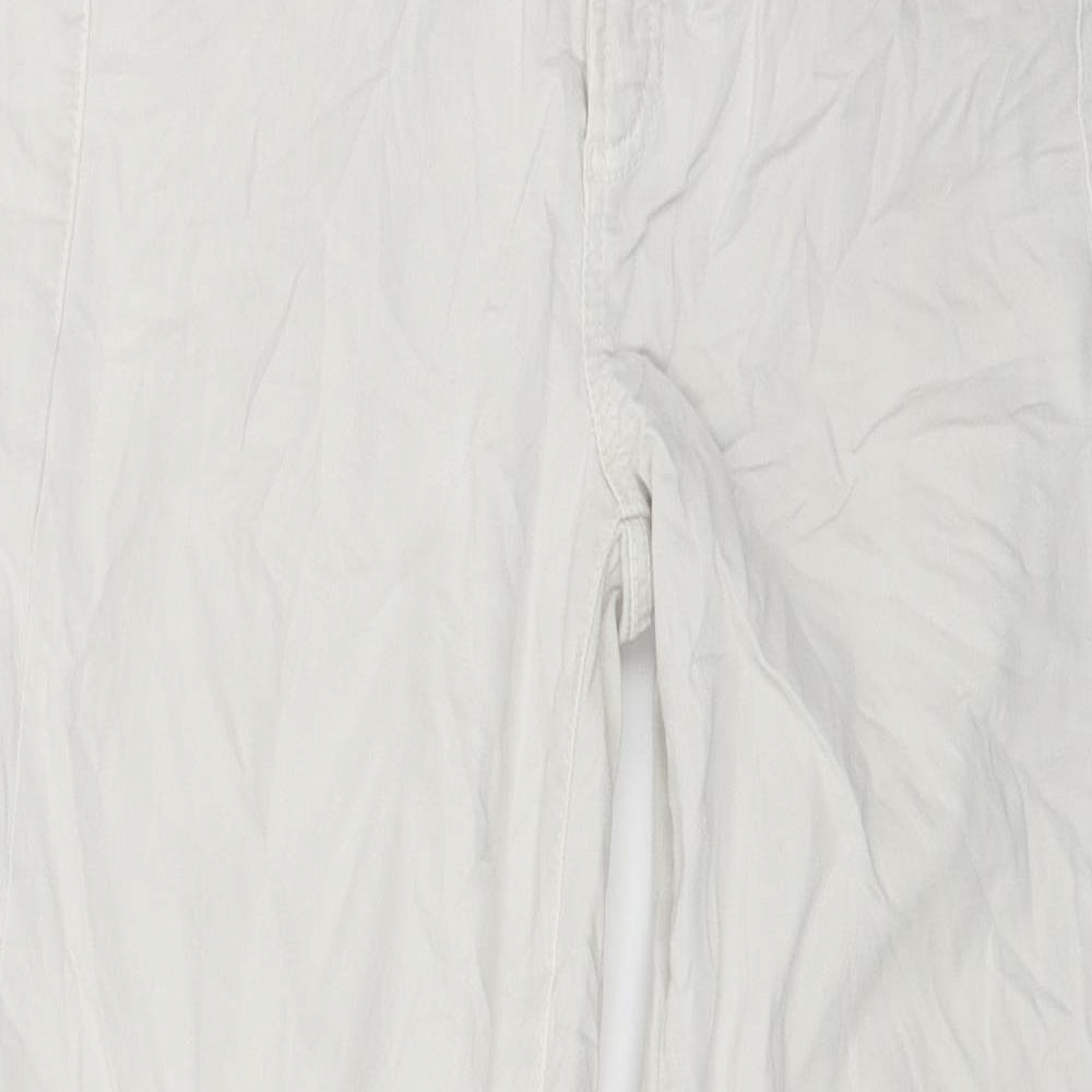 Cambio Womens White  Denim Straight Jeans Size 28 in L26 in
