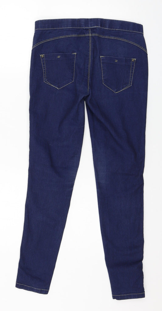 Denim & Co. Womens Blue  Denim Skinny Jeans Size 8 L27 in