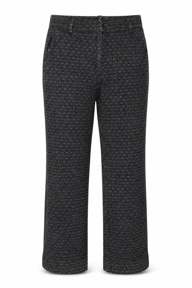 H&M Womens Black Geometric  Trousers  Size 28 in L24 in