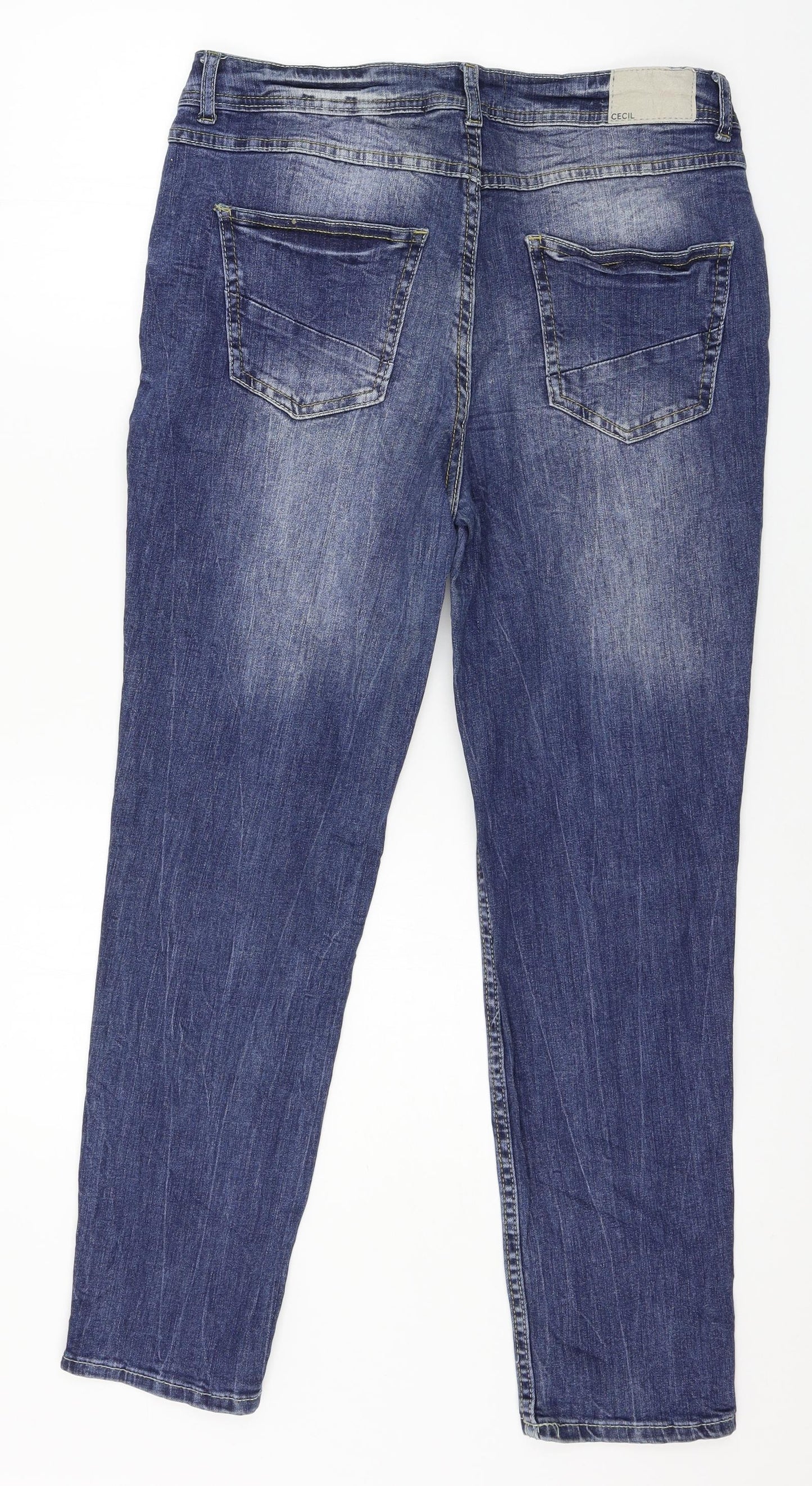 Cecil Mens Blue  Denim Straight Jeans Size 30 in L27 in