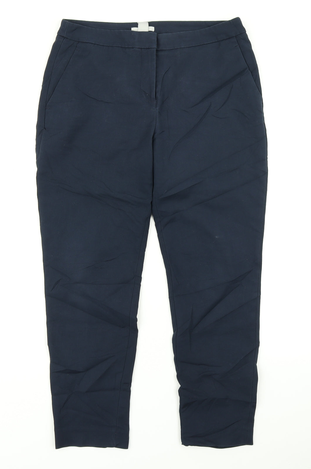 H&M Womens Blue   Dress Pants Trousers Size 10 L24 in