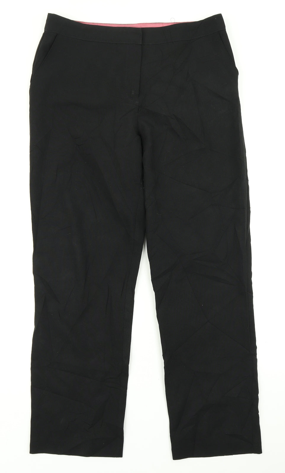 AMARANTO Womens Black   Dress Pants Trousers Size 12 L26 in
